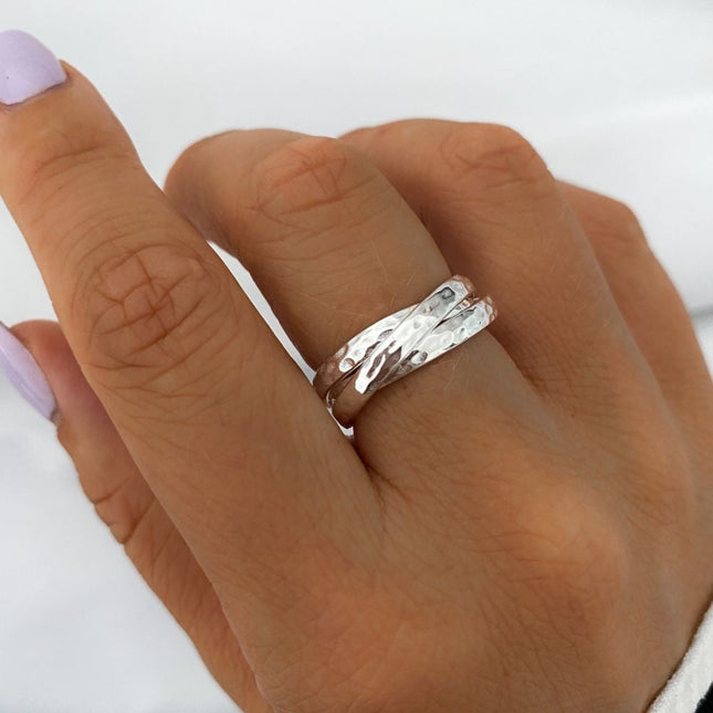 My Unique Style Triple band ring - 925 zilver