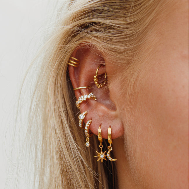 My Unique Style Triple earcuff - goldplated