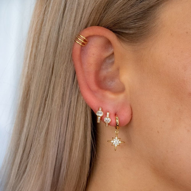 My Unique Style Triple earcuff - goldplated