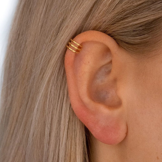 My Unique Style Triple earcuff - goldplated