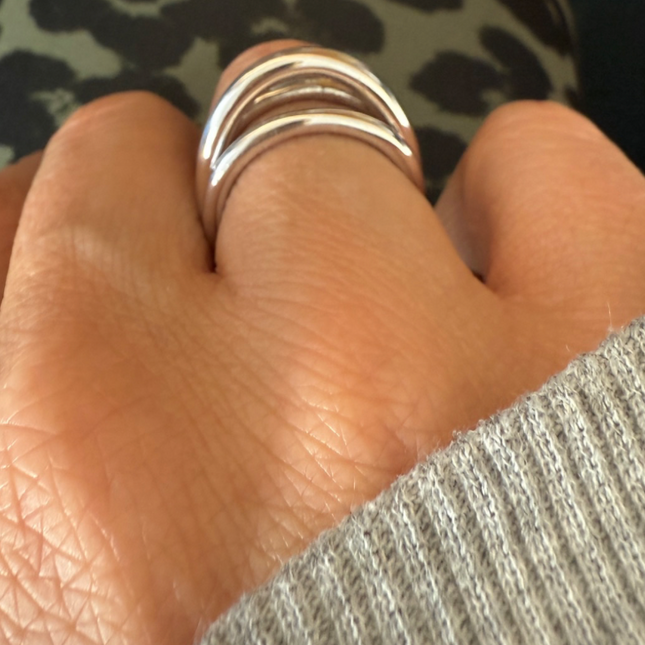 My Unique Style Triple line ring - maat 17.5