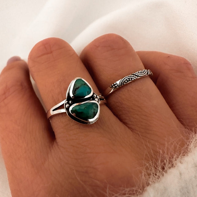 My Unique Style Turquoise ring Ryla - 925 zilver