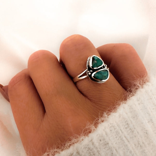 My Unique Style Turquoise ring Ryla - 925 zilver