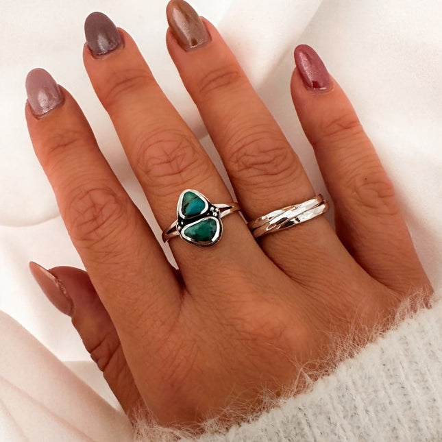 My Unique Style Turquoise ring Ryla - 925 zilver