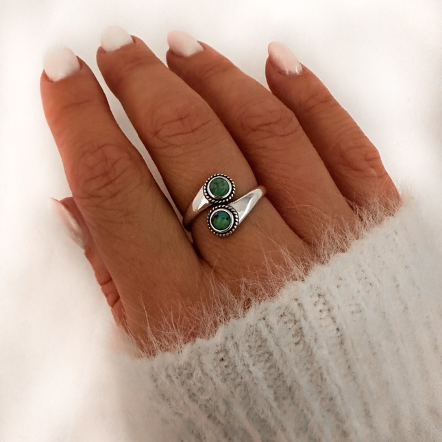 My Unique Style Turquoise ring Zeli - 925 zilver