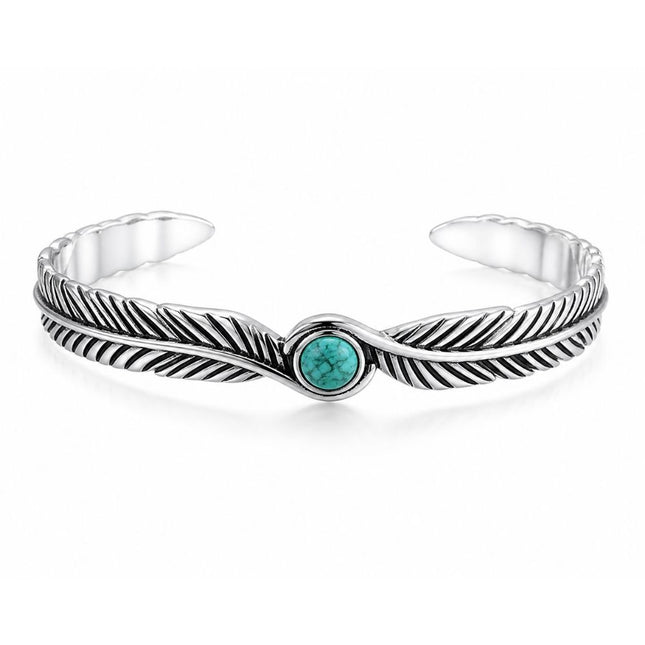 My Unique Style Turquoise Spirit Bangle - 925 zilver