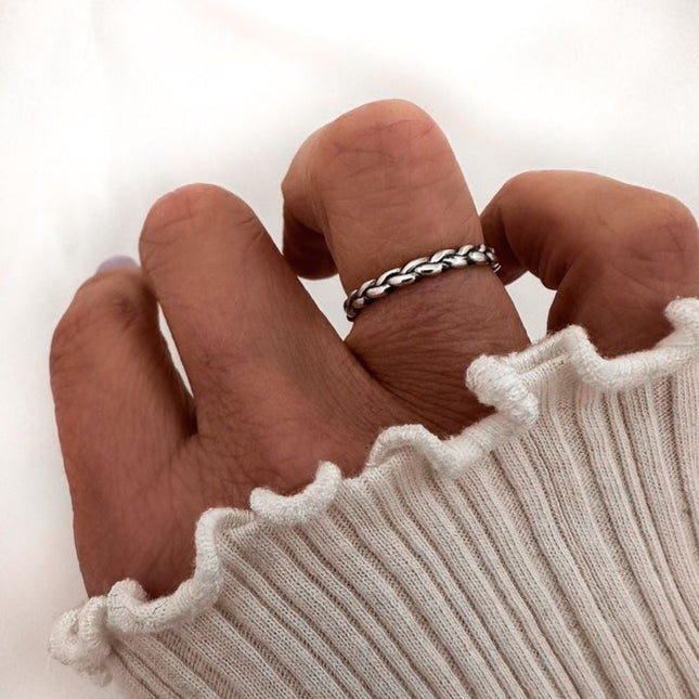 My Unique Style Weave ring - 925 zilver