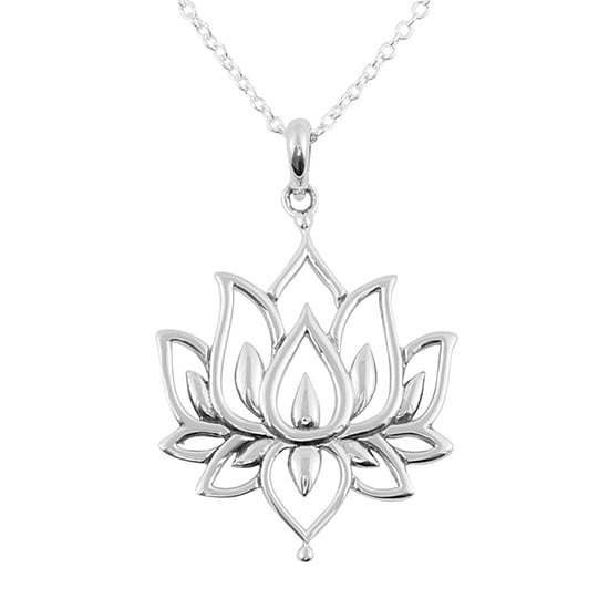 My Unique Style White lotus necklace - 925 zilver