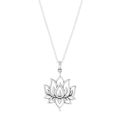 My Unique Style White lotus necklace - 925 zilver