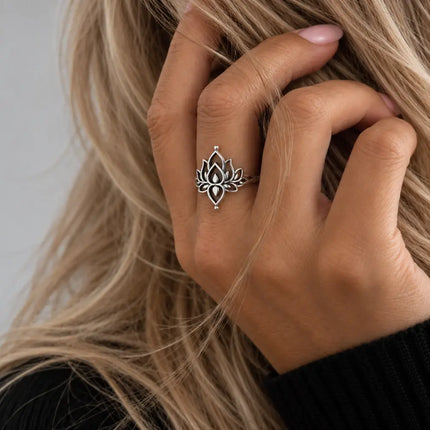 My Unique Style White Lotus ring - 925 zilver