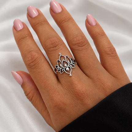 My Unique Style White Lotus ring - 925 zilver