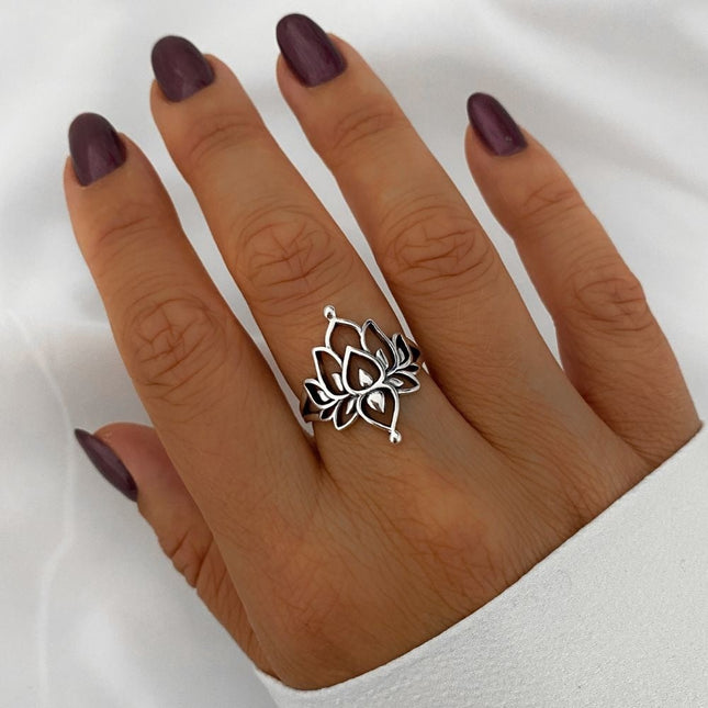 My Unique Style White Lotus ring - 925 zilver