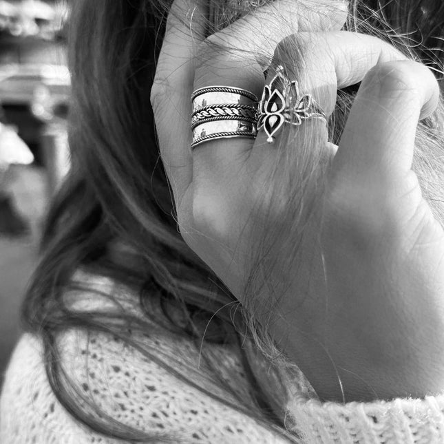 My Unique Style White Lotus ring - 925 zilver