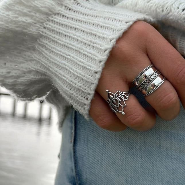 My Unique Style White Lotus ring - 925 zilver