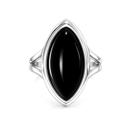 Onyx ring Zia - 925 zilver