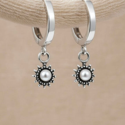 Oorringen Boho Sun - 925 zilver