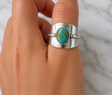 Percy ring Turquoise maat 17