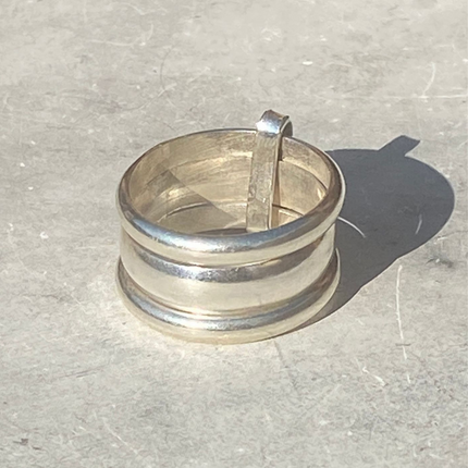 Stacking Ring Layered - maat 18 - 925 zilver