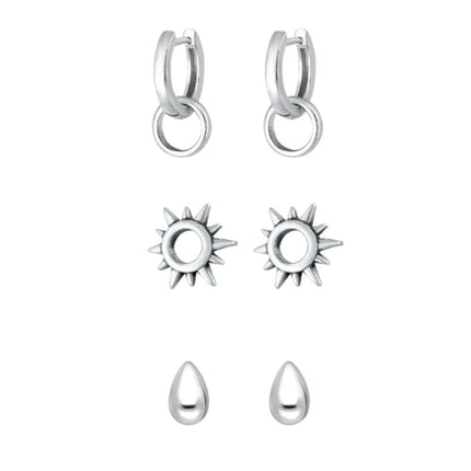 Sunshine oorbellenset - 925 zilver