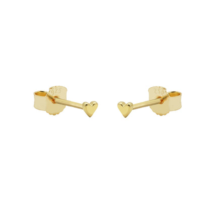 Tiny Heart Oorknopjes - goldplated