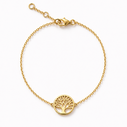 Tree of life bracelet - goldplated