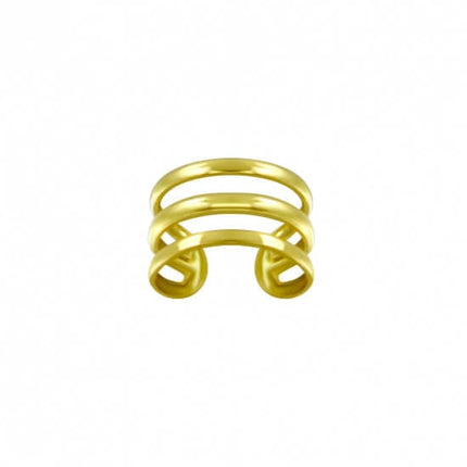 Triple earcuff - goldplated