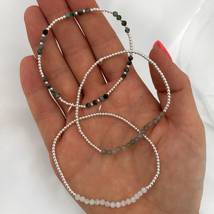 Turquoise Beads Bracelet - 925 zilver