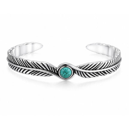 Turquoise Spirit Bangle - 925 zilver