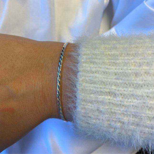 Twisted armband - 925 zilver