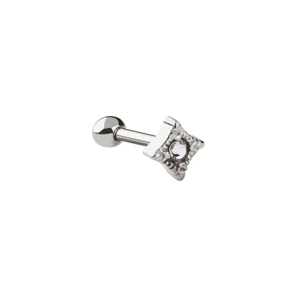 Zirkonia piercing - zilver